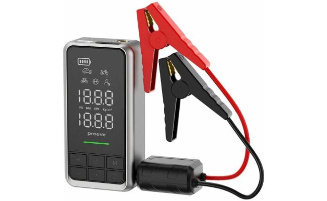 Proove Car Jump Starter 2 in 1 Air Jump + Pump 10400mAh, 1000A - Gray